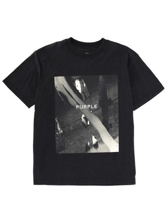 Purple T Shirt With Logo