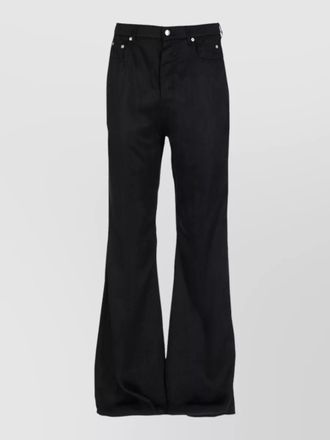 Rick Owens bolan bootcut belt loop five pocket trousers
