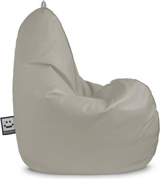 Happers Happers - Puff Pera Relax Polipiel para Exterior o Interior Gris Claro Infantil Gris Claro