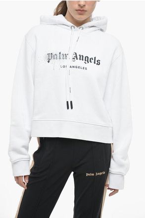 Palm Angels Tw-Tone Hoodie with Rhinestoned size L
