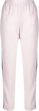 Zadig&Voltaire Pantaloni a vita alta con nastro logato - - Trousers - Donna - Rosa - S