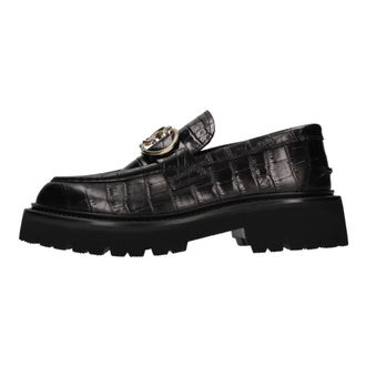 Roberto Cavalli Dames, Schoenen, Zwart, Maat: 38 1/2 EU Leer