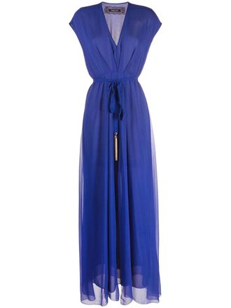 Patrizia Pepe Jurk met V-hals - Blauw
