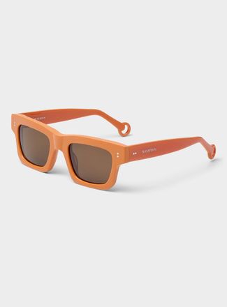 J.W.Anderson Orange rectangular sunglasses