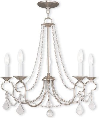 Livex Lighting Livex Pennington 5-Light Brushed Nickel Chandelier