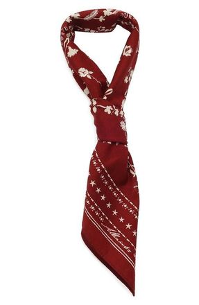 AllSaints Fleur De Lis Bandana in Raspberry at Nordstrom