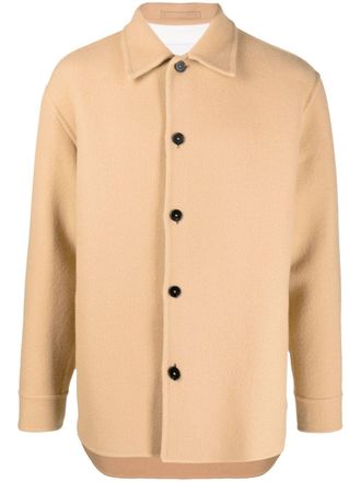 Jil Sander Giacca-camicia a maniche lunghe con bottoni - Toni neutri