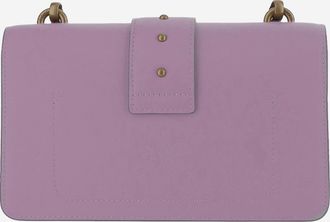 Pinko Womens Mini Bag Love One Lilac Leather Shoulder