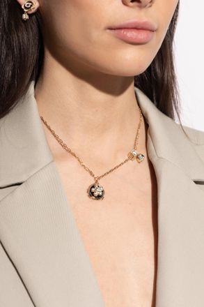 Ferragamo Necklace With Pendants, Womens, Gold