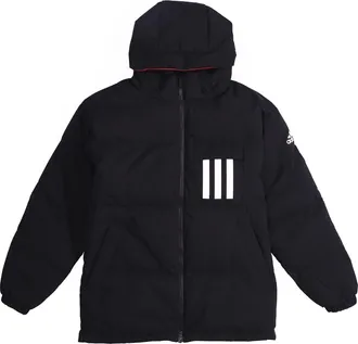 adidas Rev 3st Down Ho Stay Warm Reversible Outdoor hooded down Jacket Black EH4011