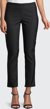 Lela Rose Catherine Slim-Leg Ankle Pants