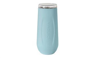 Vinglac&eacute; Stainless Steel Champagne Flute In Cool Blue