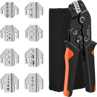 OEM Kit De Cambio De Mordazas Para Herramienta De Crimpado De Trinquete Sn-58b, Alicates De Crimpado Para Servicio Automotriz, Con 8 Pares De Mordazas