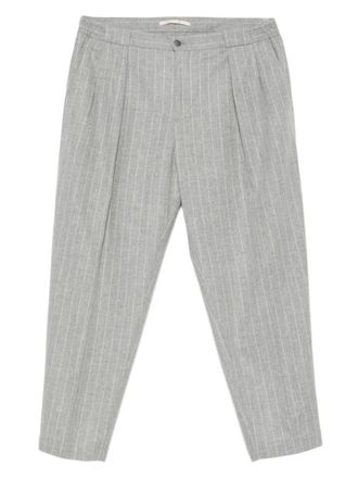 BRIGLIA 1949 Plooibroek met krijtstreep - Grijs