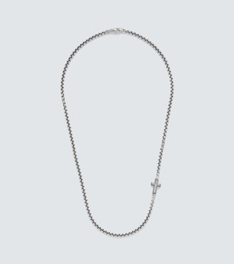 David Yurman Cross Station sterling silver necklace