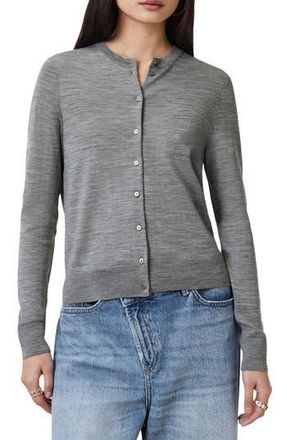 AllSaints Anouk Wool Cardigan in Pale Grey Marl at Nordstrom Rack, Size Medium