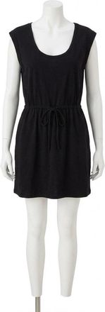 Z Supply Dayshift Denim Mini Dress In Black