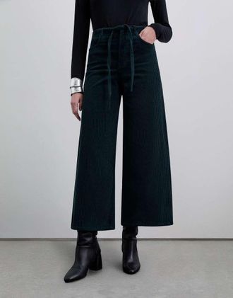 Scalpers Pantaloni verde scuro