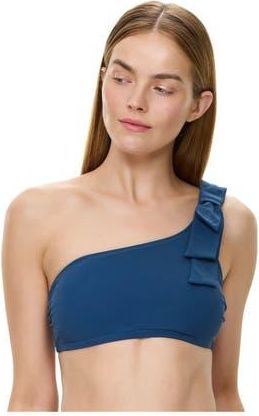 Gottex Modern Muse One Shoulder Bikini Top in Dark-Azure at Nordstrom, Size 10