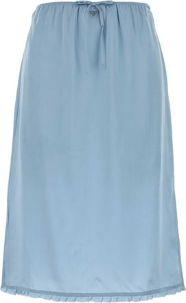 Prada Light Blue Satin Underskirt