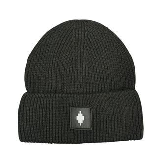 Marcelo Burlon Beanies, unisex, Black, Size: ONE SIZE Comaf250188