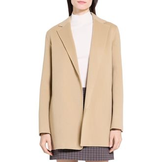 Theory Clairene Wool & Cashmere Jacket in New Camel - E92 at Nordstrom Rack, Size Xx-Large