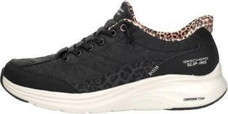 Skechers Schoenen, Dames, Zwart, 37 EU, Slip-Ins Contour Foam Sneakers Laag