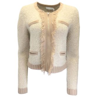 Jonathan Simkhai Womens Audrina Jacket In Sand Multi