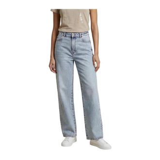 A|X Armani Exchange Straight Jeans, female, Blue, Size: W29 L30 Denim Jeans with Pockets and Zip Fastening