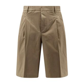 Ami Casual Shorts, male, Beige, Size: W38 Virgin Wool Tailored Shorts