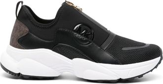 Michael Michael Kors Sami zip-up scuba sneakers - women - Leather - 9.5 - Black