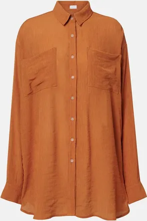 JADE Swim Mika seersucker shirt