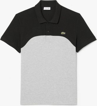 Lacoste Mens Fit L.12.12 Colour Block Polo Shirt in Grey - Size X-Large