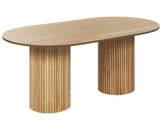 Beliani Mesa de comedor de mdf 8 personas L180
