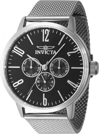 Invicta Specialty GMT Quartz Charcoal Dial Mens Watch 47597