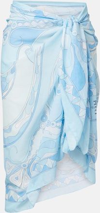 Pucci Orchidee cotton beach cover-up