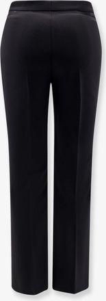 Elisabetta Franchi Womens Trousers High-Waisted Black Polyester