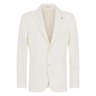 Tagliatore Elegant Jas - Heren - Blazers - Wit - M - Wol - Jassen