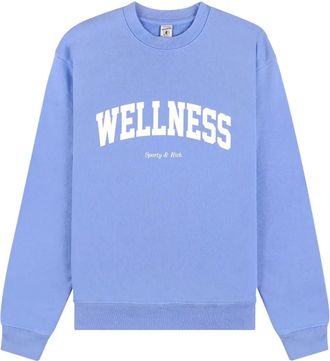 Sporty & Rich Felpa leggera in cotone - Blu