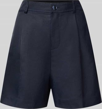 Lauren Ralph Lauren Regular Fit Chinoshorts aus Leinen-Viskose-Mix in Marine, Gr&ouml;&szlig;e 36