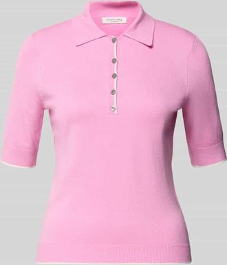 Christian Berg Strickshirt aus Viskose-Mix in Rosa, Gr&ouml;&szlig;e XXL