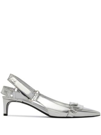 Courrèges Pumps Racer 60mm - Argento