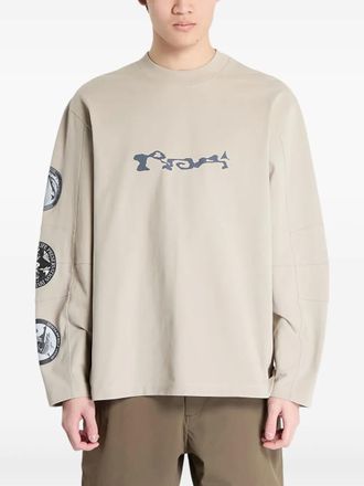 Roa Division T-shirt - men - Organic Cotton - L - Neutrals