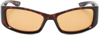 Le Specs Du Jour rectangle-frame sunglasses - Brown