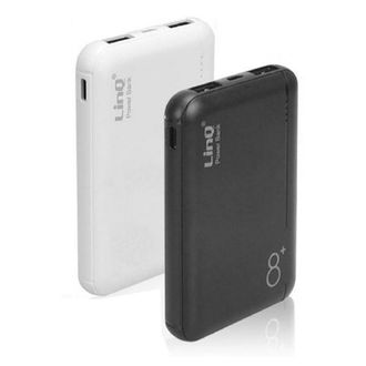 Trade Shop Trade Shop - Power Bank Sottile Batteria Supplementare 8000 Mah Doppia Usb Cavo 3in1 Tt-8000+