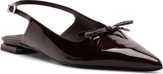 Schutz Violetta Sculpt Pointed Toe Slingback Flat in Maplewood at Nordstrom, Size 5.5