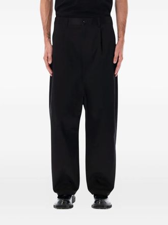 Junya Watanabe pleated trousers - men - Fabric - L - Black