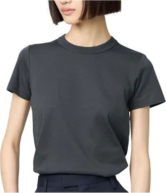Uniqlo (WMNS) UNIQLO Crew Neck T-Shirt Dark Grey 483456-08