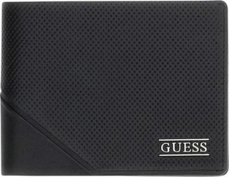 Guess Wallet - Heren - Portefeuilles - Zwart - ONE Size - Leer - Accessoires