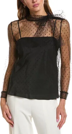 Red Valentino Red Valentino Net Lace Blouse